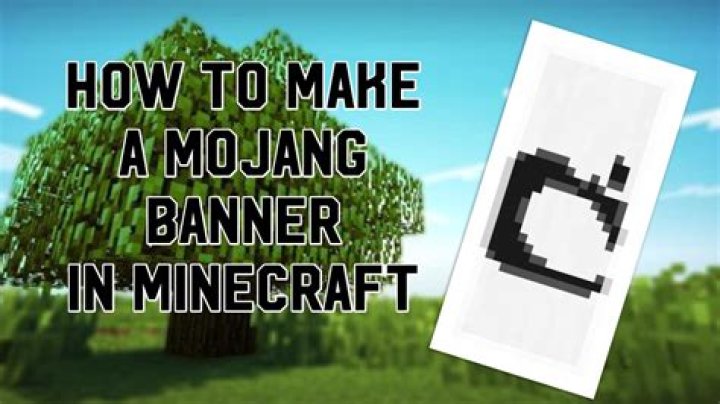 How to make a mojang banner in minecraft