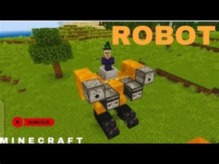 How to make a moving robot in minecraft