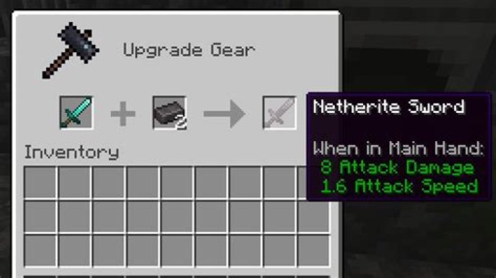 How to make a netherite sword in minecraft