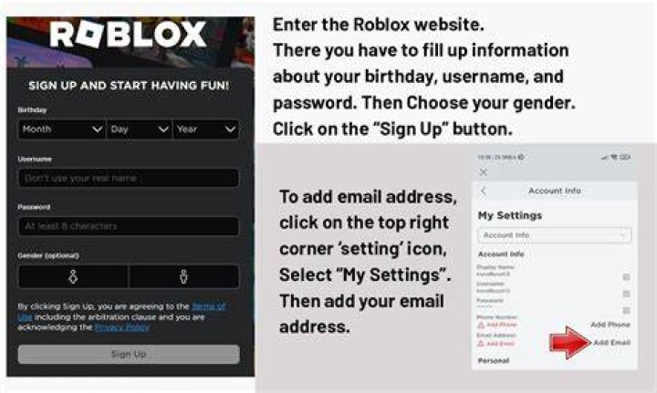 How to make a new account on roblox