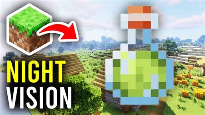 How to make a night vision in minecraft