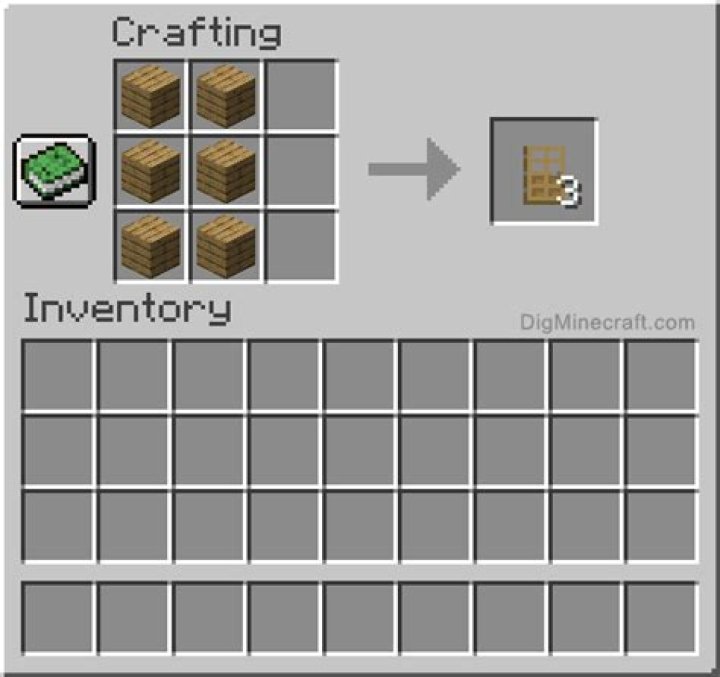 How to make a oak door in minecraft