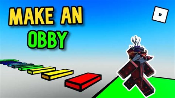 How to make a obby in roblox