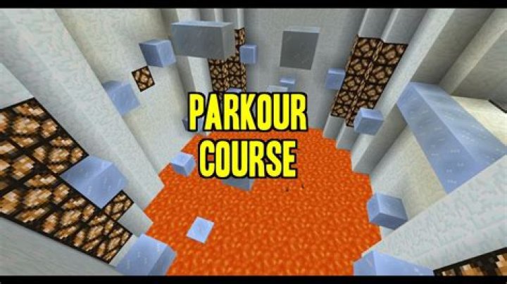 How to make a parkour course in minecraft