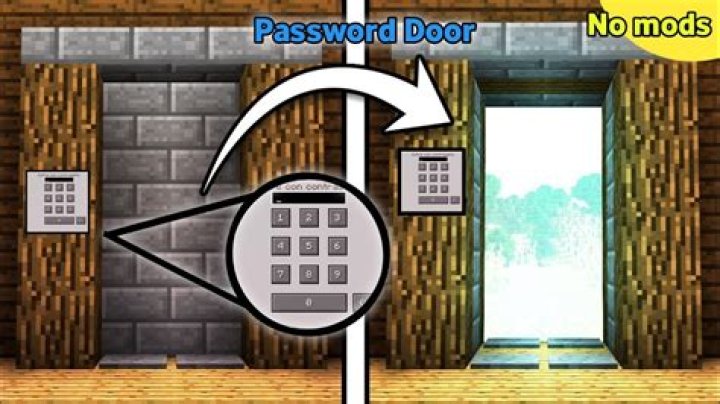 How to make a passcode door in minecraft