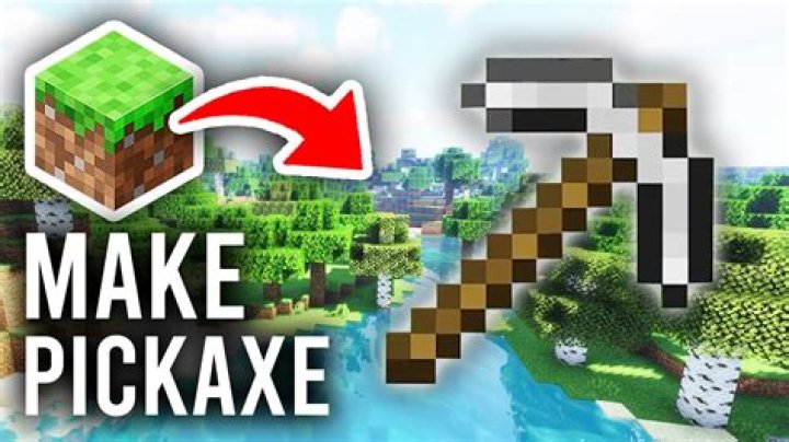 How to make a pickaxe in minecraft mobile