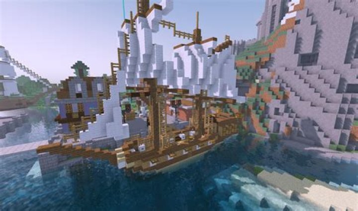 How to make a pirate ship in minecraft
