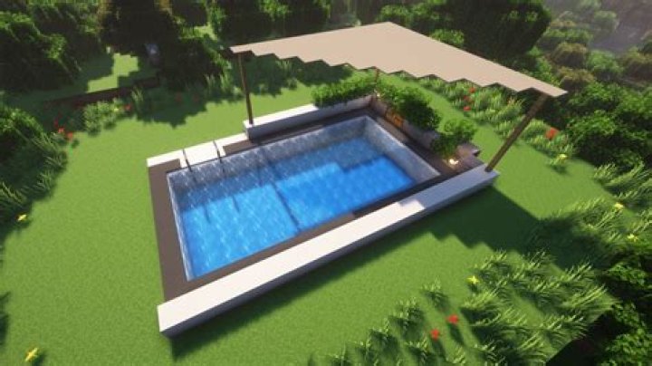 How to make a pool in minecraft pe