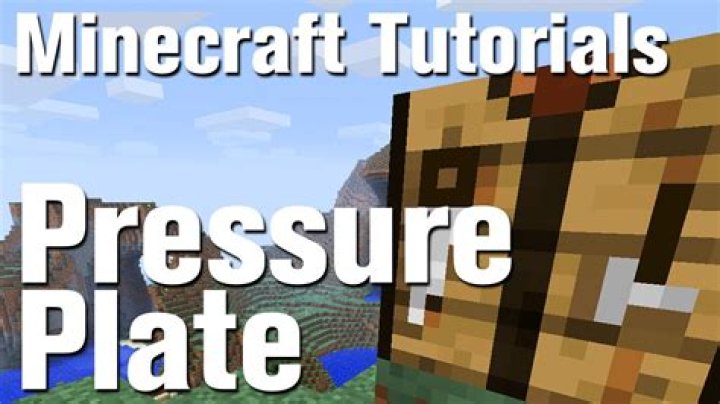 How to make a pressure plate on minecraft