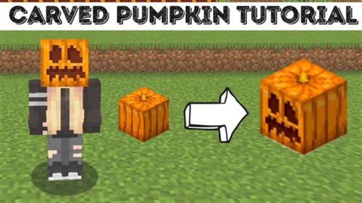How to make a pumpkin face in minecraft