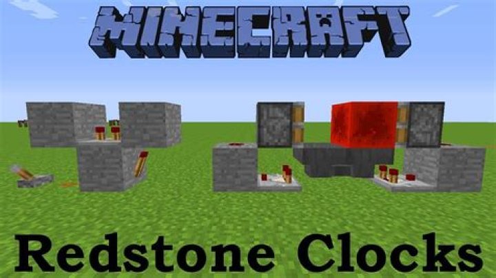 How to make a redstone clock in minecraft