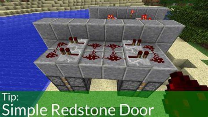 How to make a redstone door in minecraft