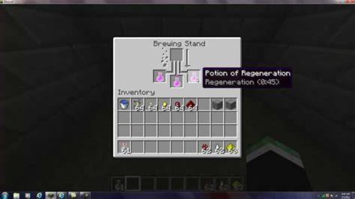 How to make a regeneration potion in minecraft