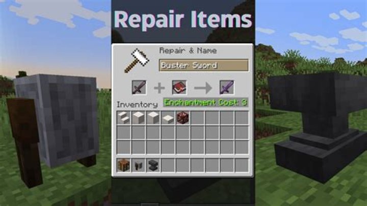 How to make a repair table in minecraft