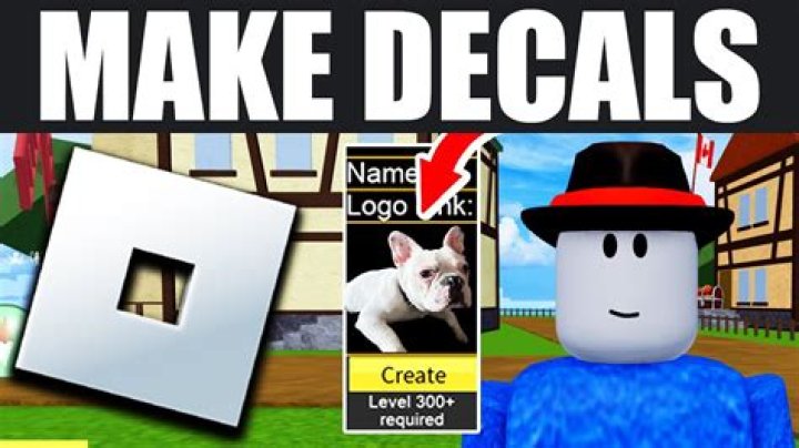 How to make a roblox decal