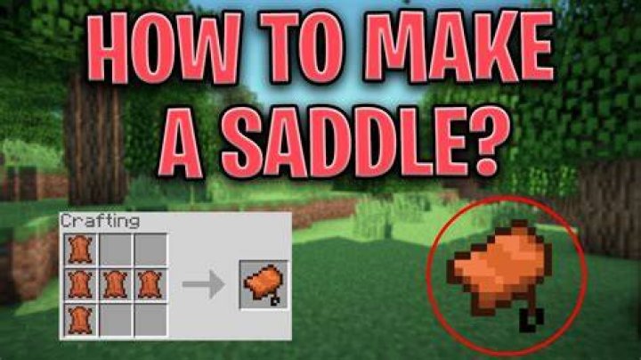 How to make a saddle in minecraft 2020