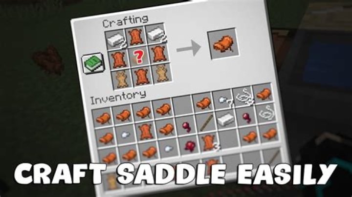 How to make a saddle in minecraft pe