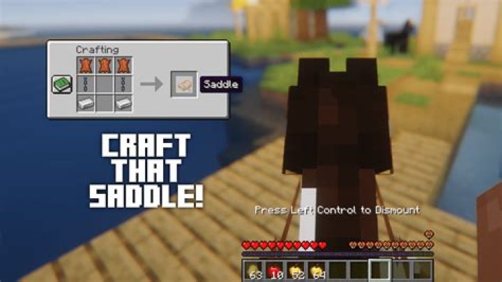 How to make a saddle in minecraft survival