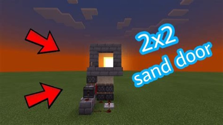 How to make a sand door in minecraft
