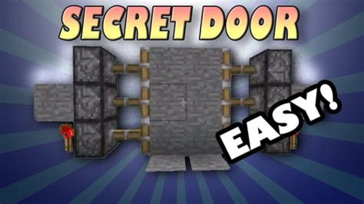 How to make a secret door in minecraft