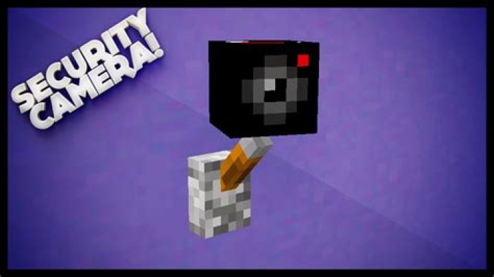 How to make a security camera in minecraft