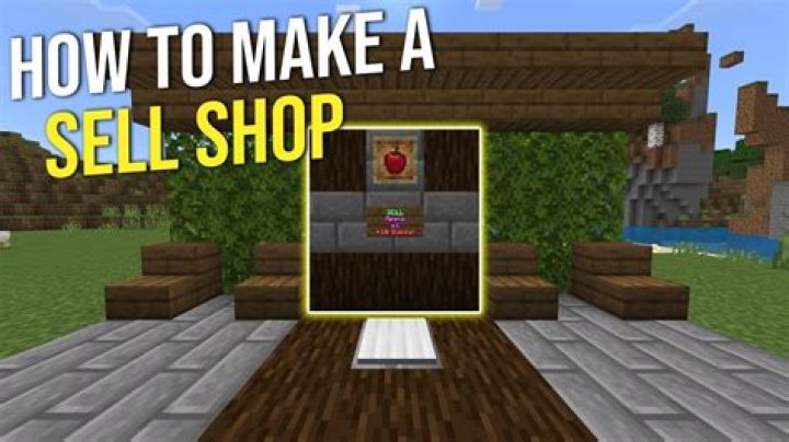 How to make a sell sign in minecraft