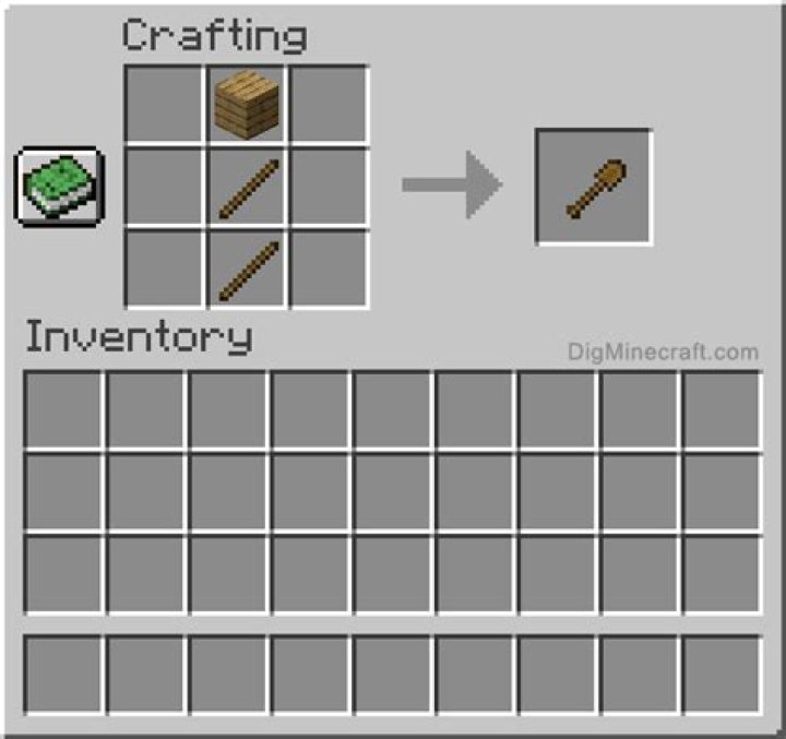 How to make a shovel in minecraft pc