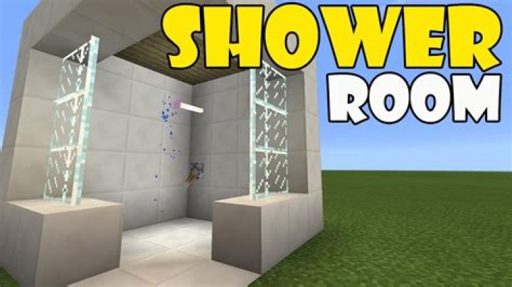 How to make a shower in minecraft pe