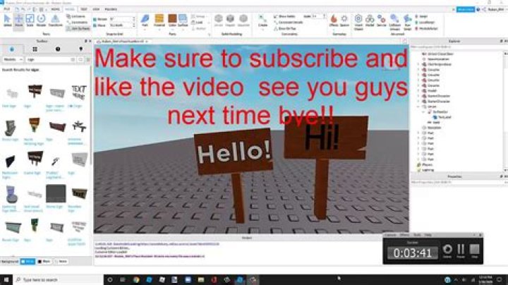 How to make a sign on roblox