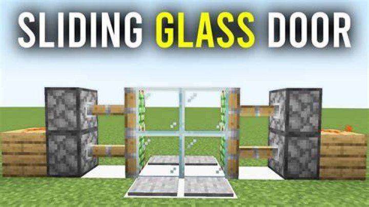 How to make a sliding door in minecraft