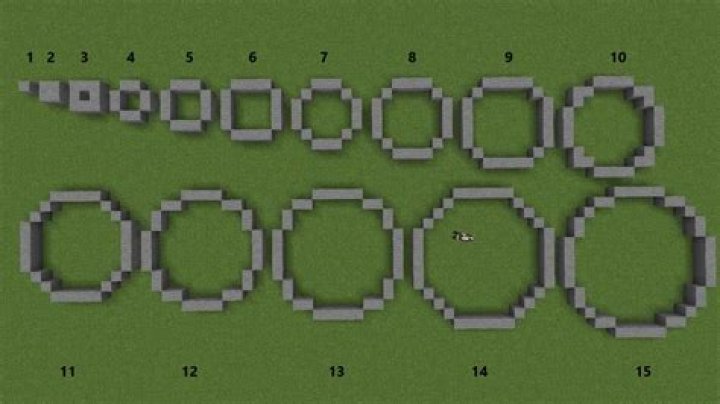 How to make a small circle in minecraft