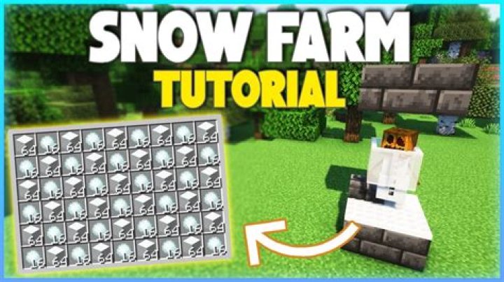 How to make a snow block in minecraft