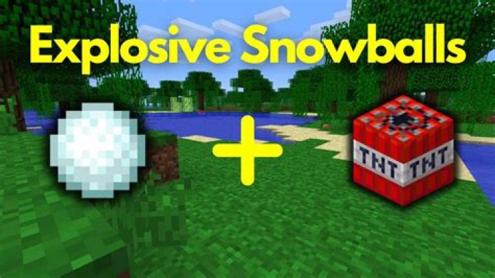 How to make a snowball explode in minecraft