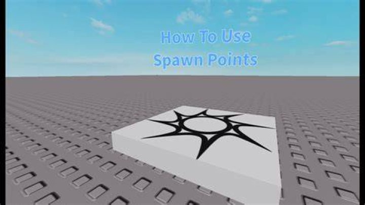 How to make a spawn point in roblox