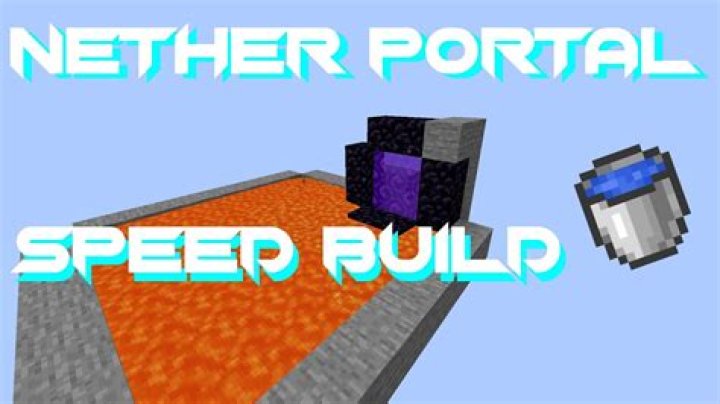 How to make a speed portal in minecraft