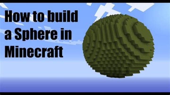 How to make a sphere in minecraft blueprints