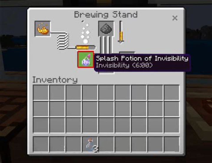 How to make a splash potion in minecraft
