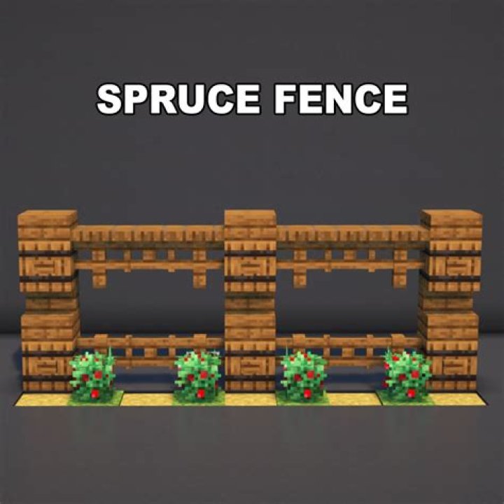 How to make a spruce fence in minecraft