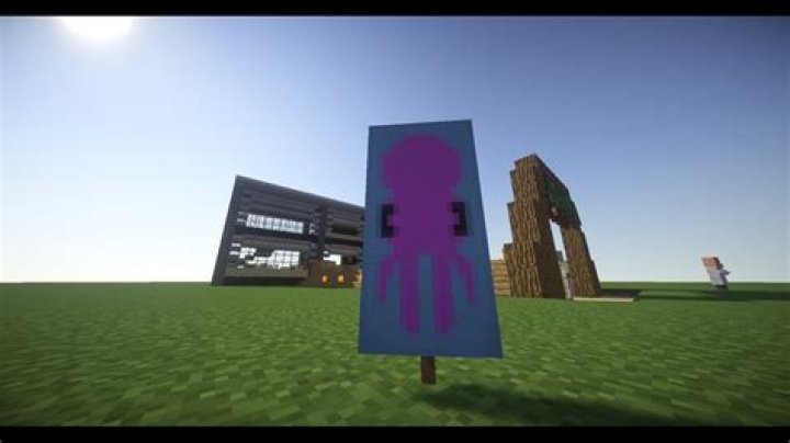 How to make a squid banner in minecraft