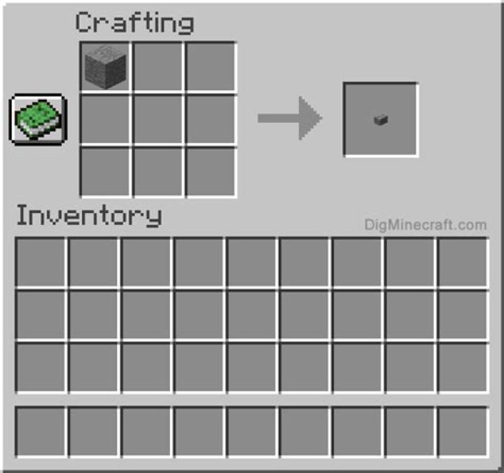 How to make a stone button in minecraft