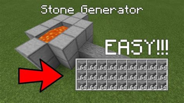 How to make a stone generator in minecraft