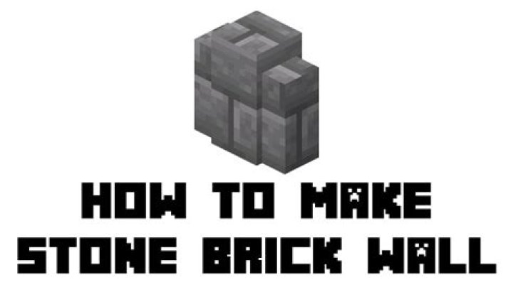 How to make a stone wall in minecraft
