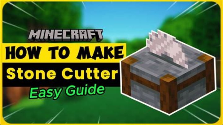 How to make a stonecutter in minecraft 1.14