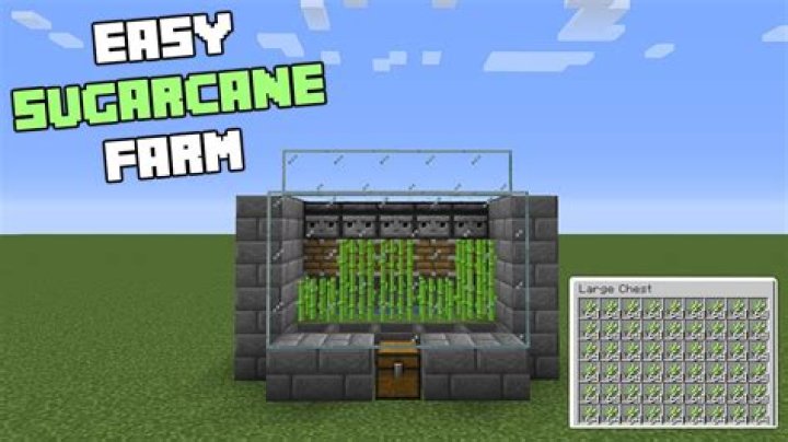 How to make a sugarcane farm in minecraft