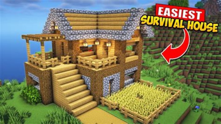 How to make a survival house in minecraft