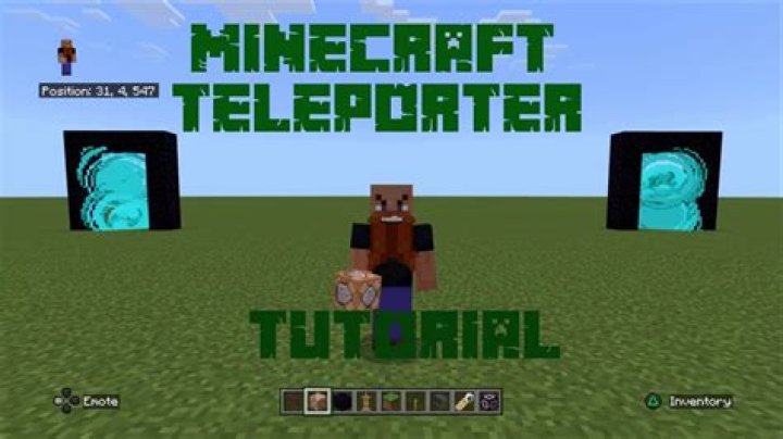 How to make a teleporter in minecraft ps3