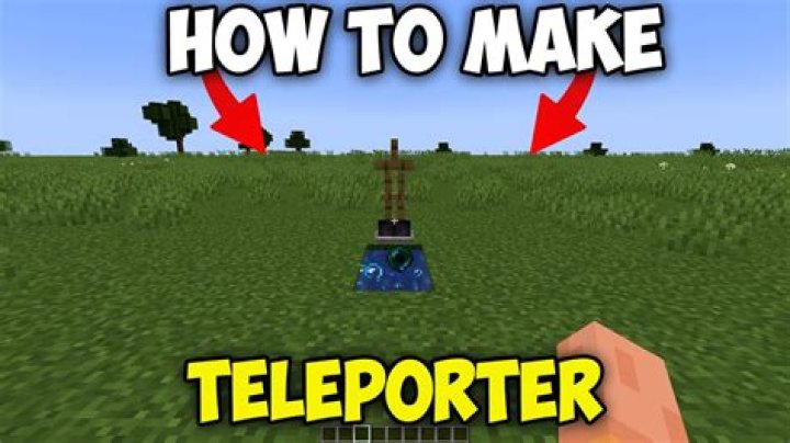 How to make a teleporter in minecraft survival