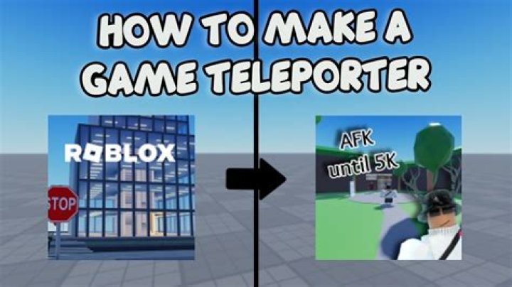 How to make a teleporter to another game in roblox
