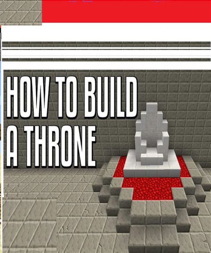 How to make a throne in minecraft pe