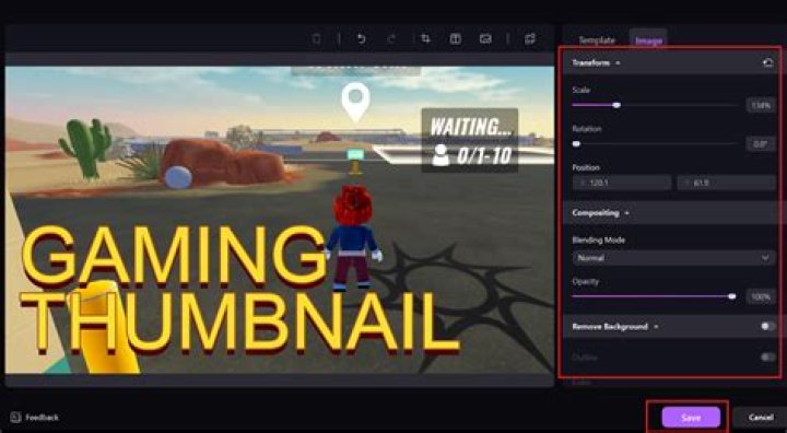 How to make a thumbnail on roblox